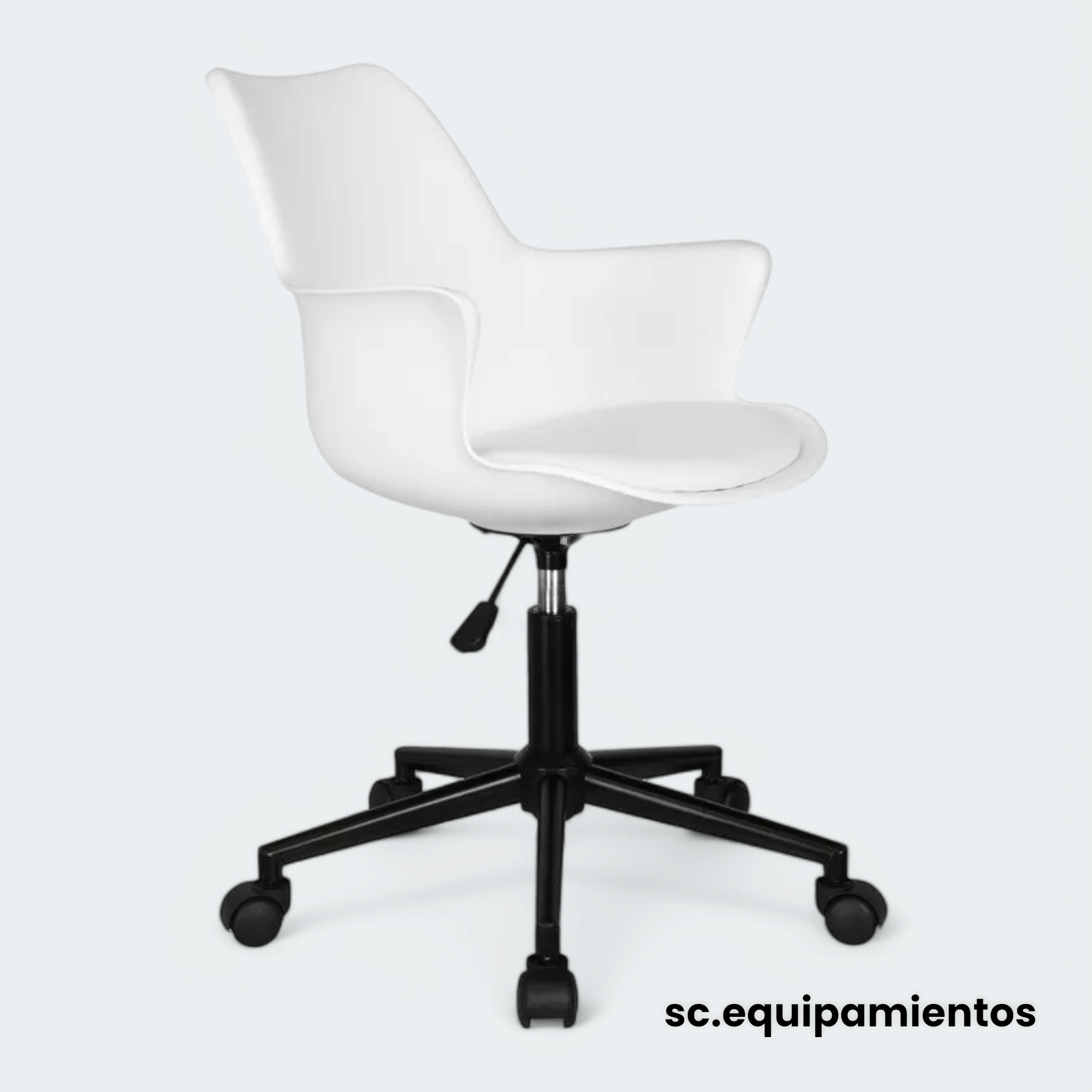 Silla Tulip Blanca con Apoyabrazos