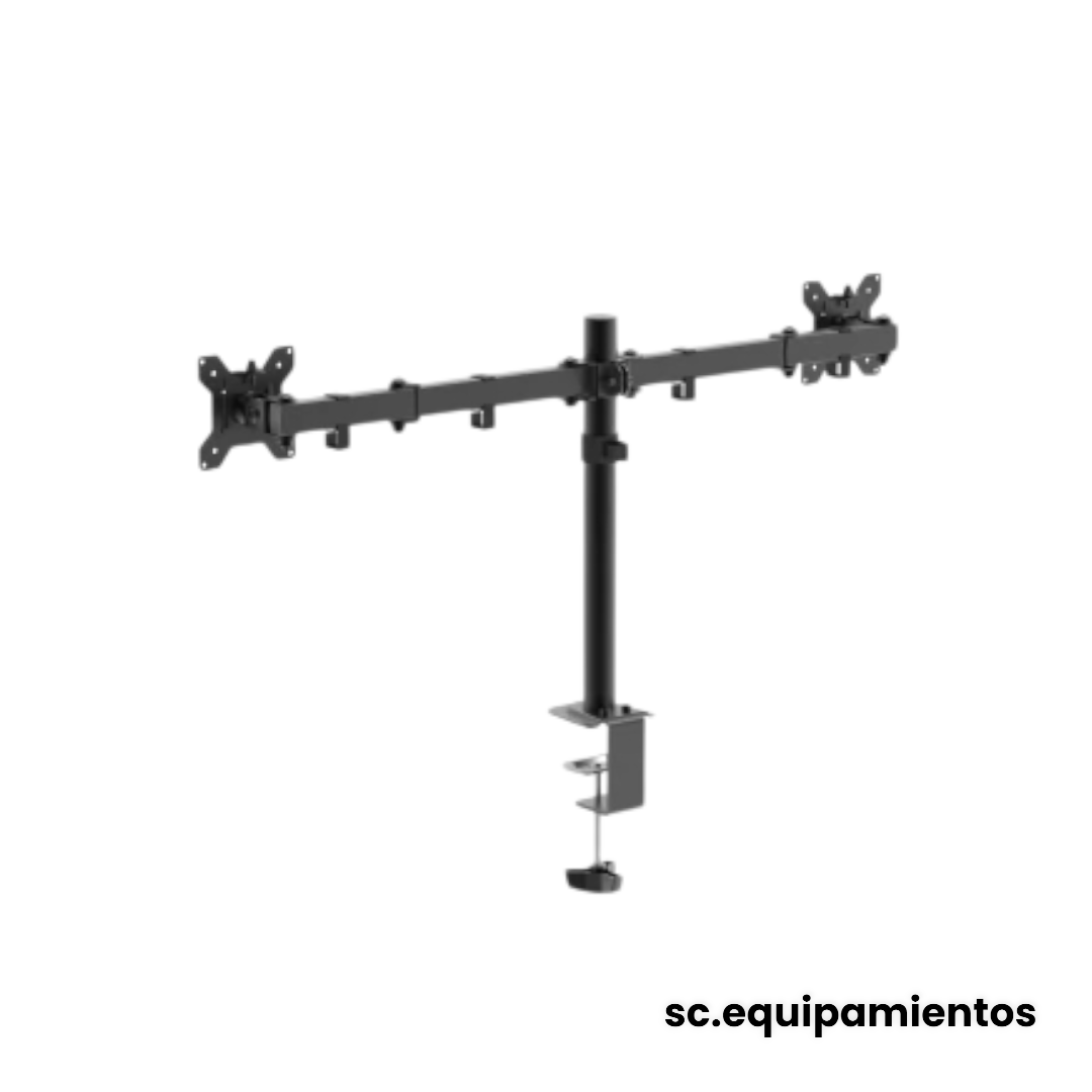 Soporte Dual de Monitores 13"–27" Reforzado