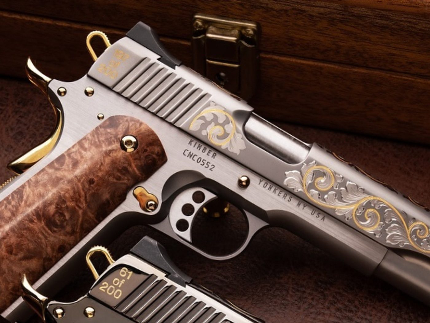 Kimber 1911 Silver Deluxe 38 Super & 45 ACP