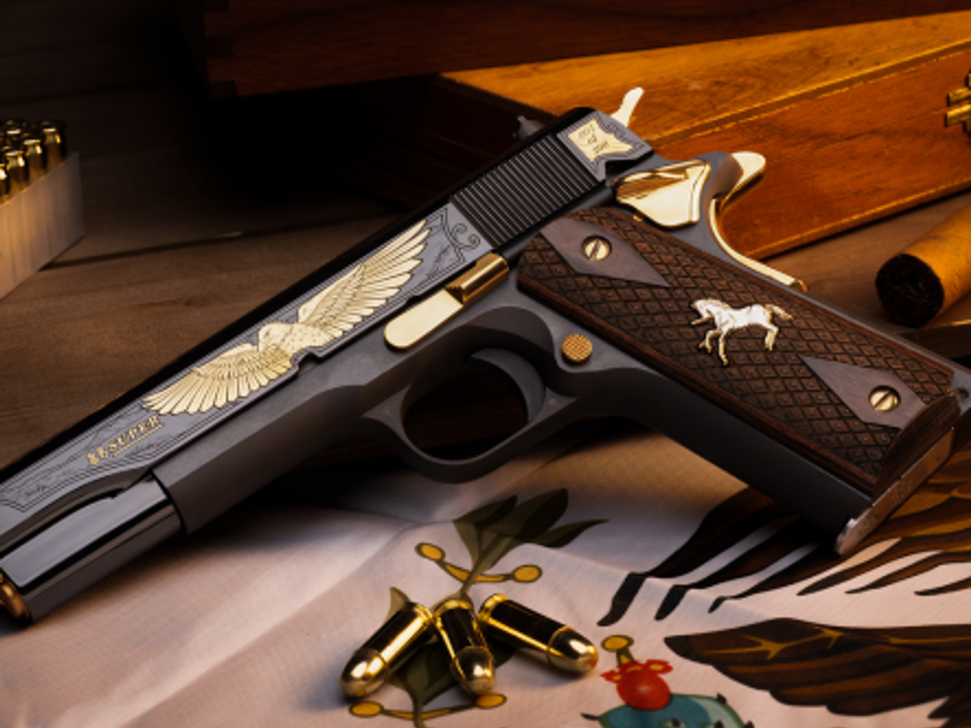 Colt 1911 El Orgullo de Mexico 38 Super