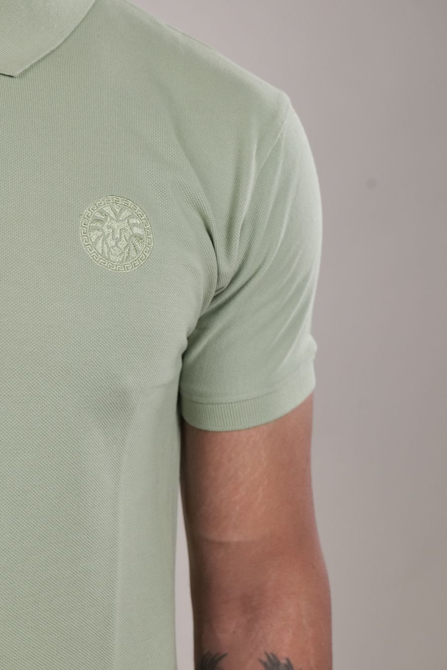 Lion Crest Polo — Sage Green, photo 5