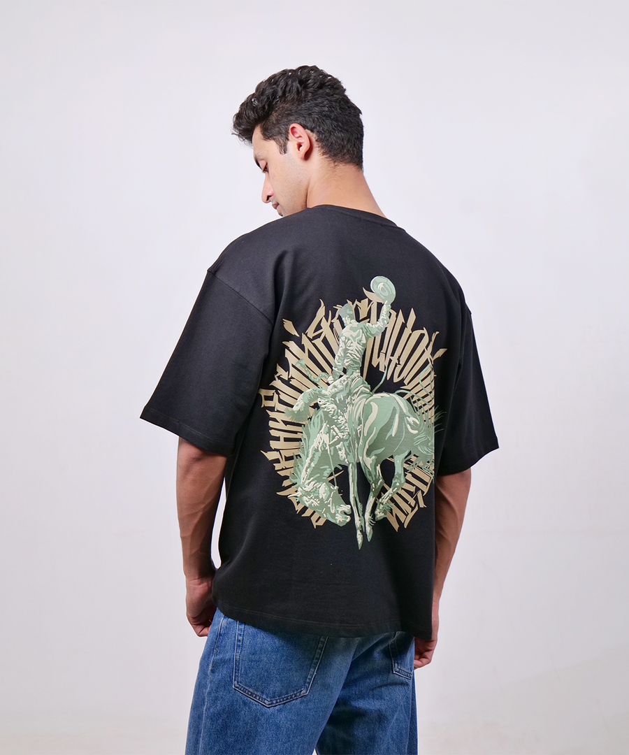 Rodeo Oversized Tee — Black, photo 2