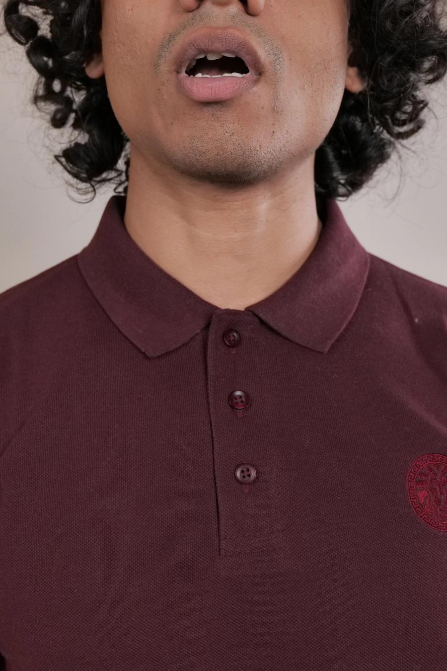 Lion Crest Polo — Maroon, photo 4