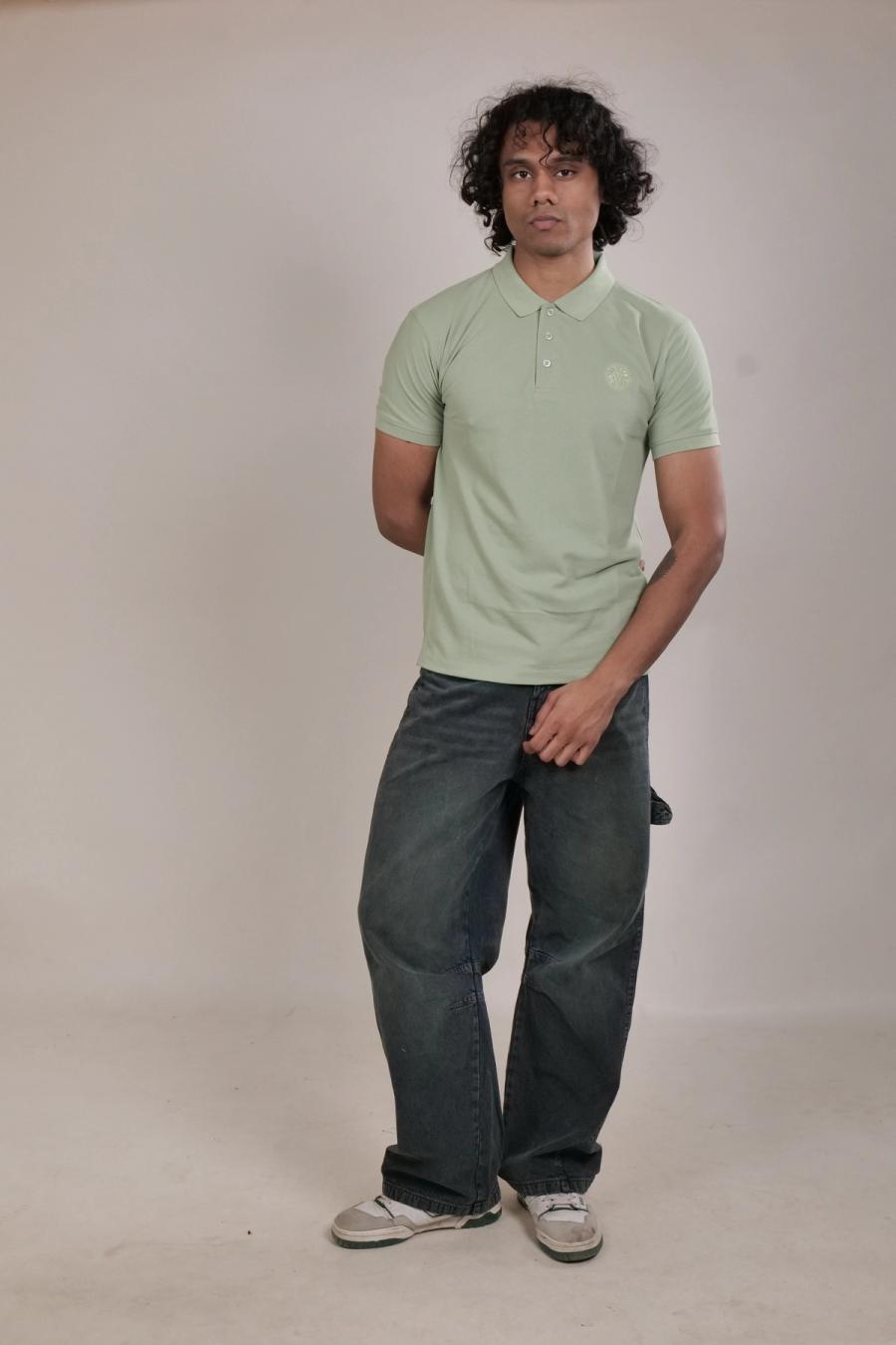 Lion Crest Polo — Sage Green, photo 1