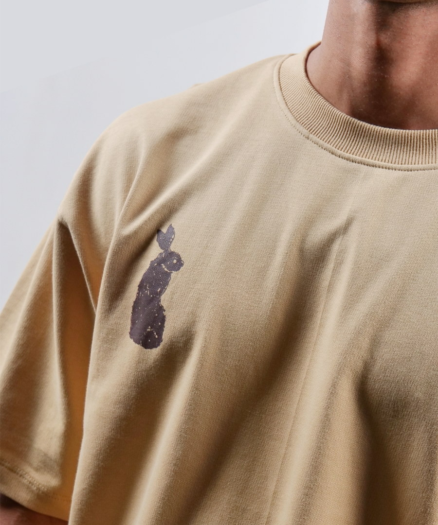 Star Rabbit Oversized Tee — Fawn, photo 4