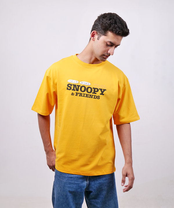 Desert Nap Oversized Tee — Mustard