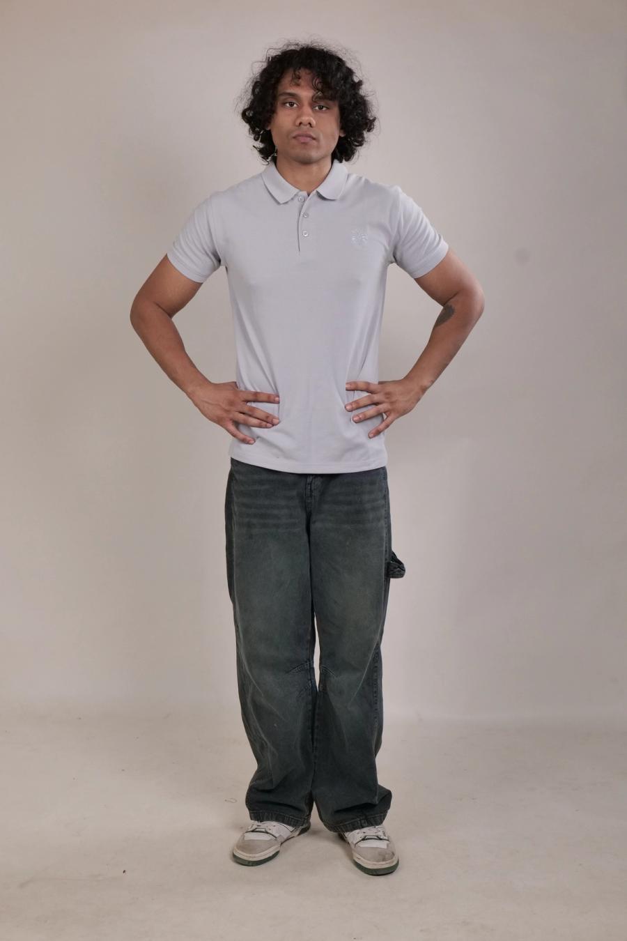 Lion Crest Polo — Ash Grey, photo 1