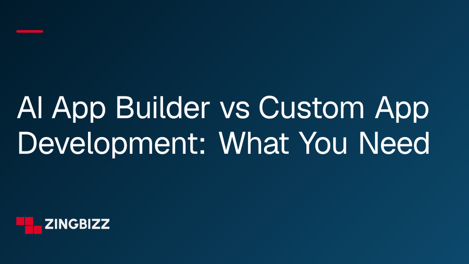 AI App Builder vs Custom App Development: What You Need AI App Builder vs Custom App Development: What You Need