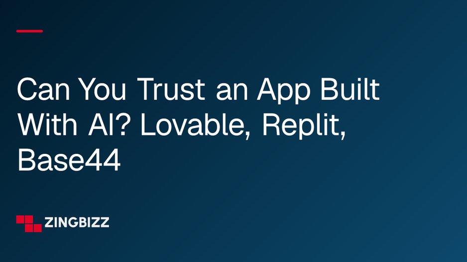 Can You Trust an App Built With AI? Lovable, Replit, Base44 Can You Trust an App Built With AI? Lovable, Replit, Base44