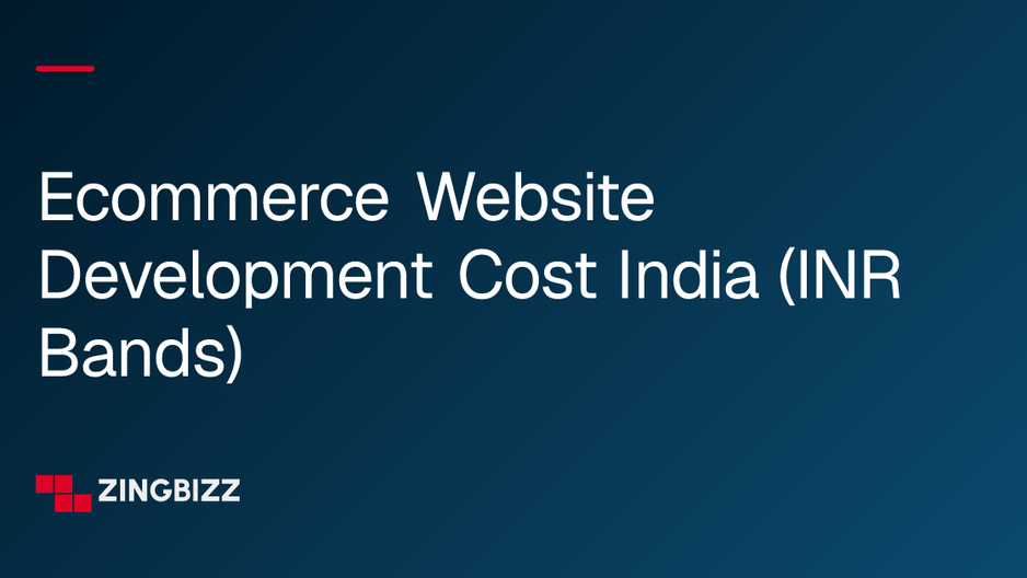 Ecommerce Website Development Cost India (INR Bands) Ecommerce Website Development Cost India (INR Bands)