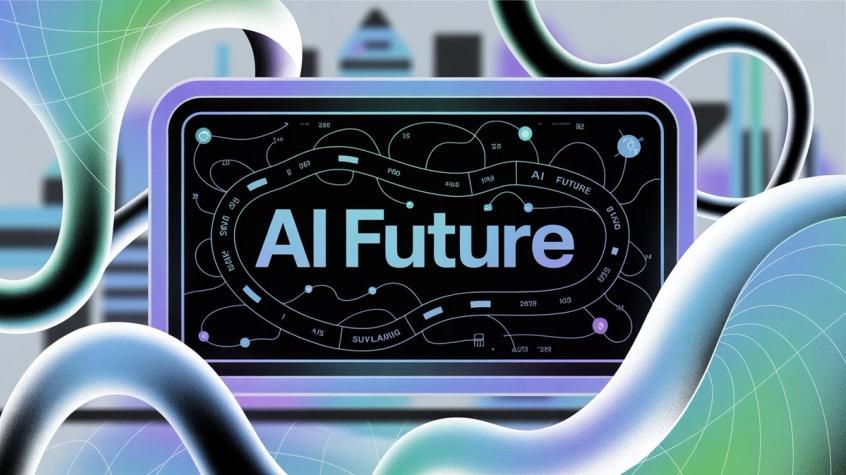 AI future development roadmap showing innovation and technological advancement in artificial intelligence