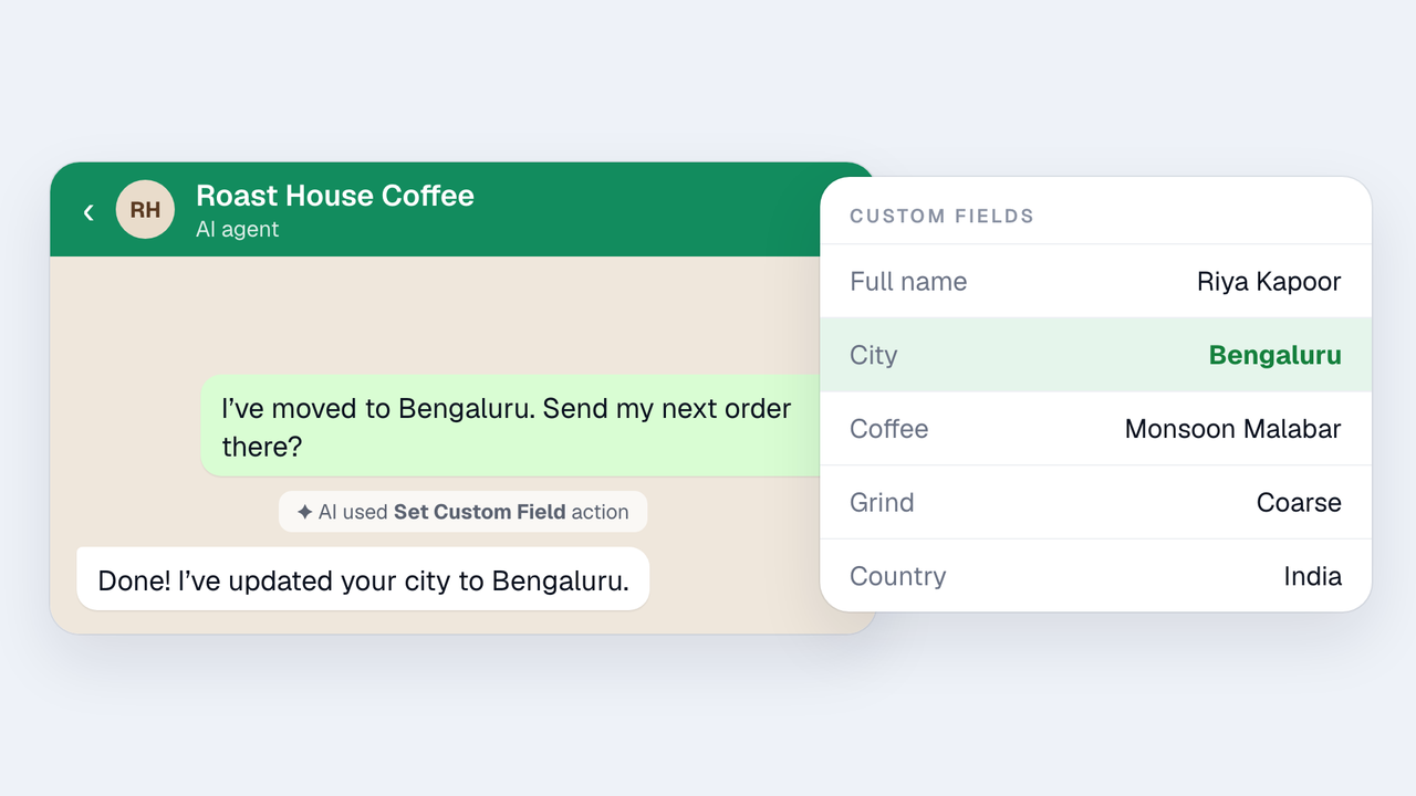 Your AI agents can now read and update custom fields