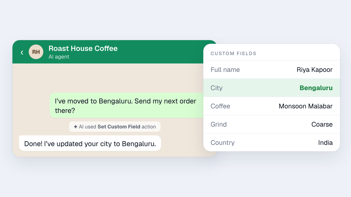 Your AI agents can now read and update custom fields