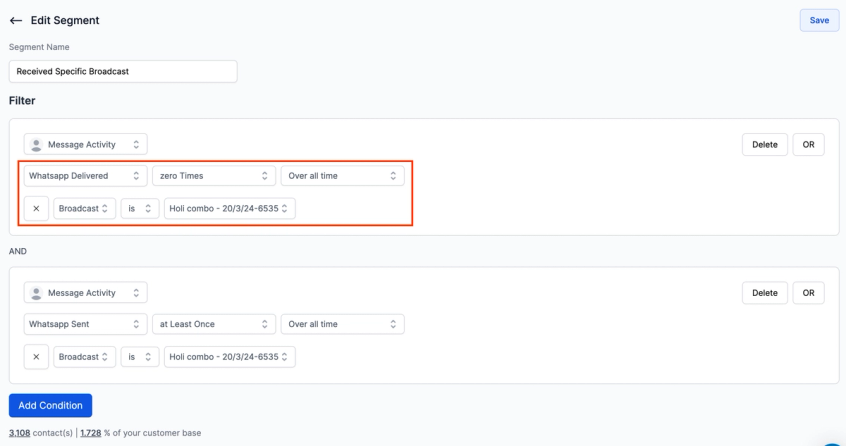 How to create Delivered Segment in Spur