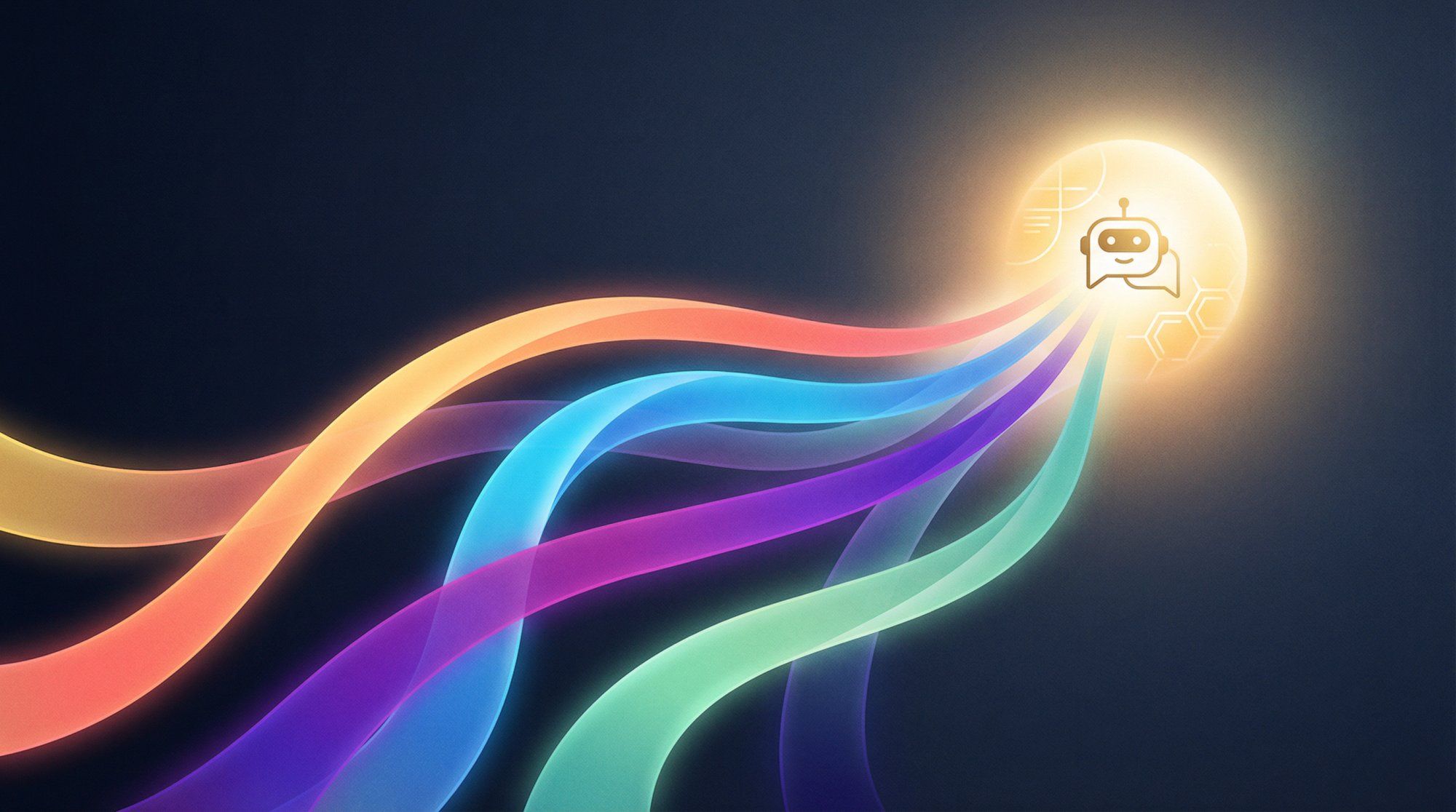 Abstract illustration of multiple converging paths leading to a glowing decision point, symbolizing choosing the right AI platform