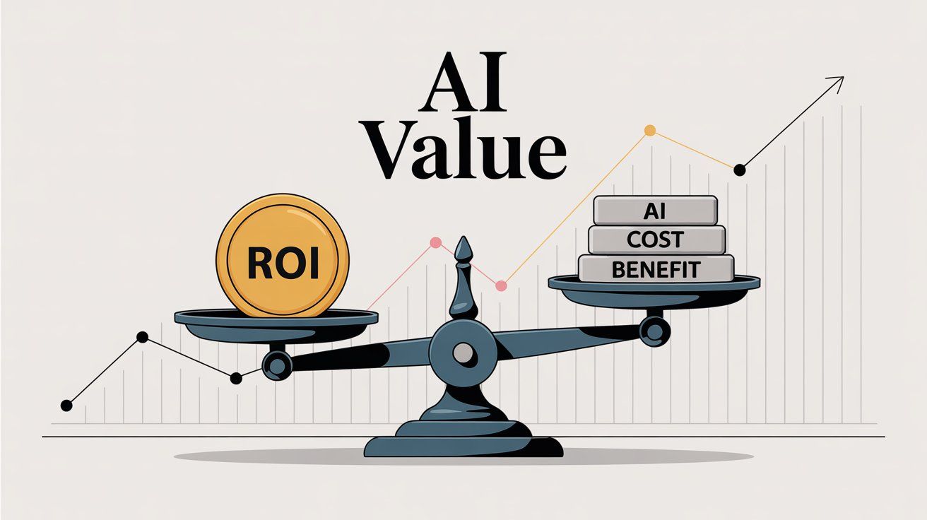 AI business value and ROI balance for cost-benefit analysis