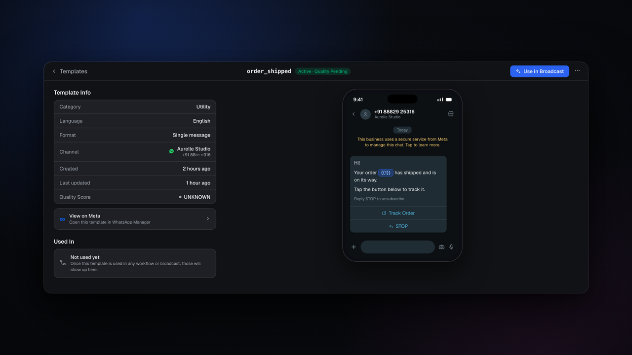 Template variables now stand out in the preview