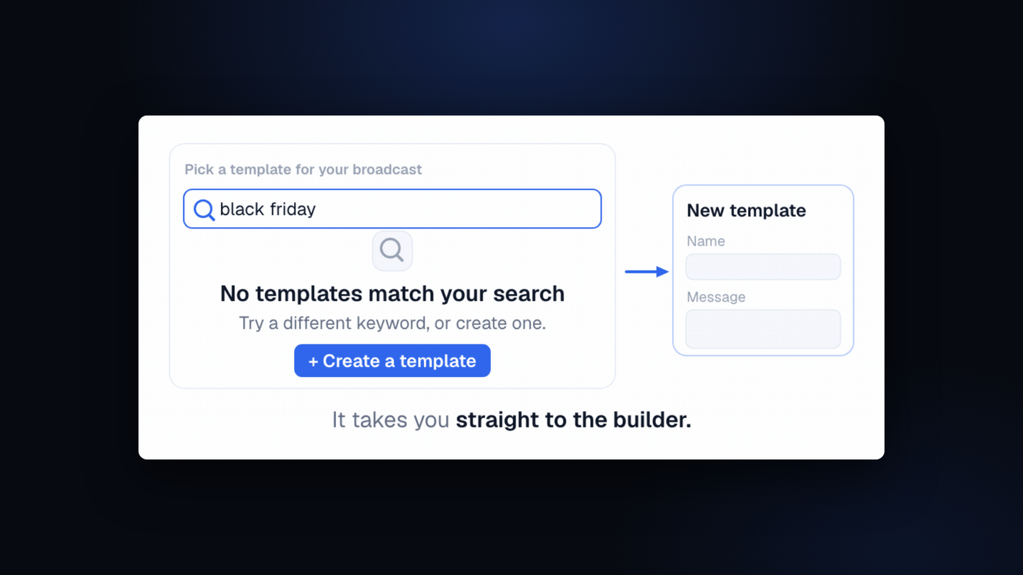 Start a new template from the picker instead of hunting for it
