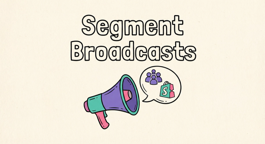 Shopify Segments for Broadcasts: Use Your Existing Segments
