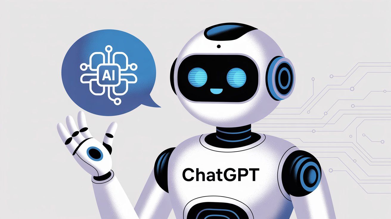 ChatGPT AI assistant robot showcasing multimodal capabilities and versatile business features