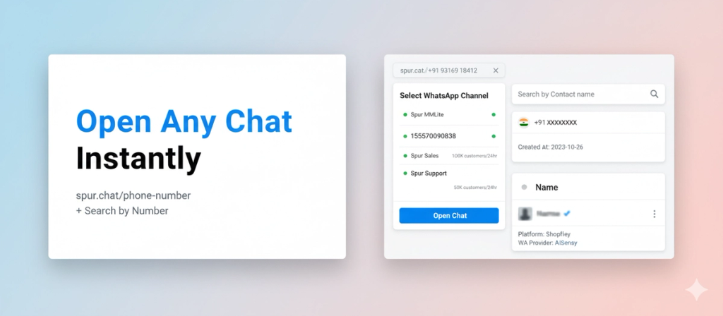 Open Any Chat Instantly: spur.chat Links + Search by Number