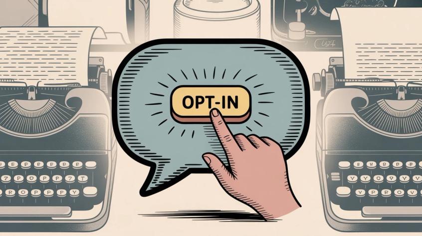 Illustration showing various opt-in conversation flows and methods for starting messenger marketing conversations