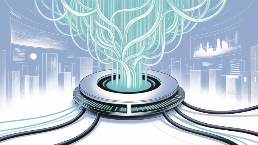 Future technology illustration showing AI and predictive analytics trends for 2025 and beyond