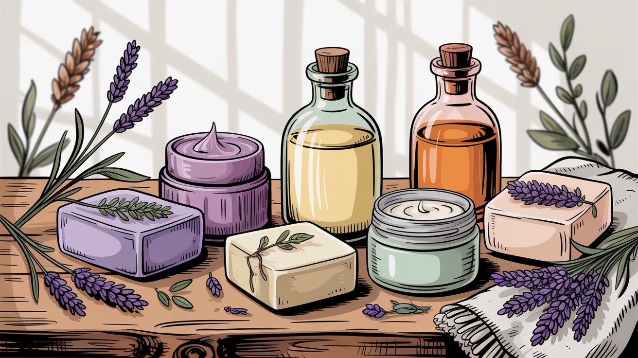 Illustration of online shopping and e-commerce product discovery on social media platforms