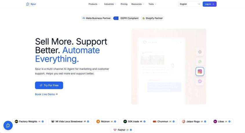 Spur's website