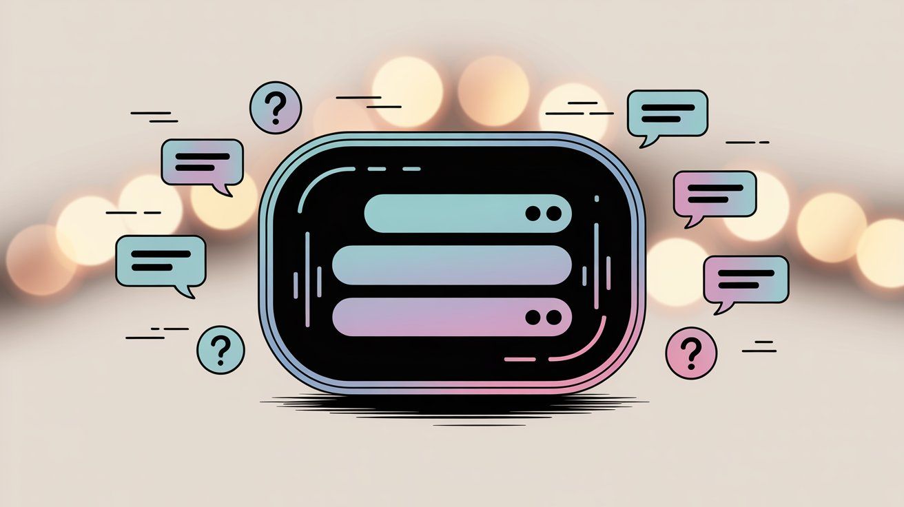 Instagram DM chatbot automation interface showing conversational flow in hand-drawn editorial style