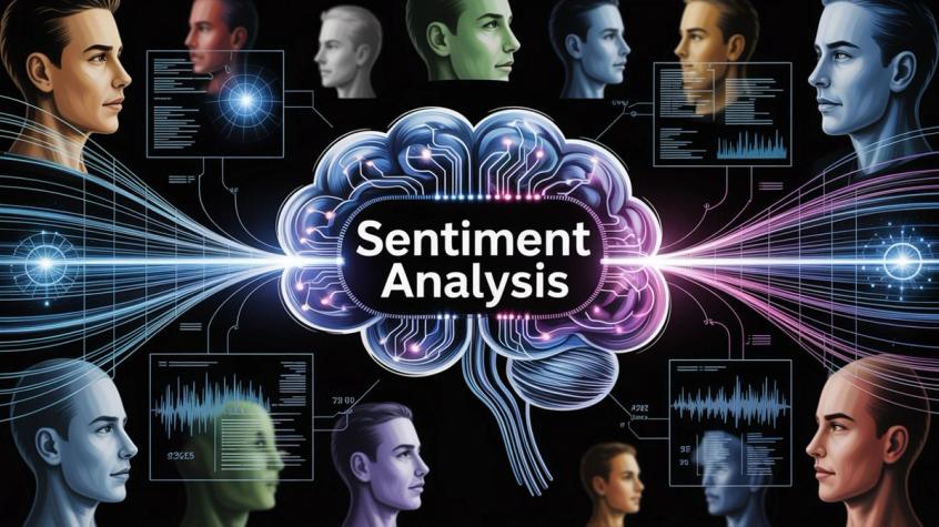 AI sentiment detection analyzing customer emotional state to trigger appropriate handoff to human support