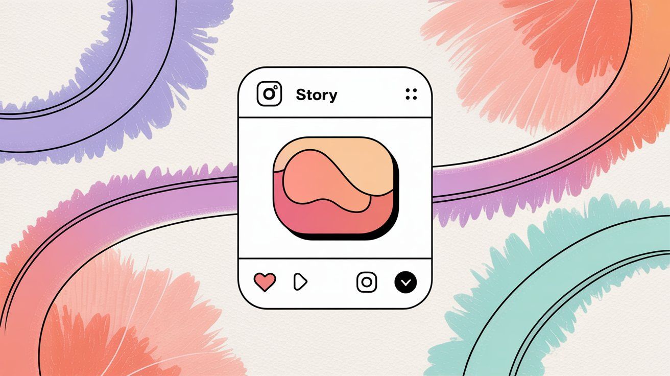 Instagram Story interface showing the share feature and story editor for reposting content