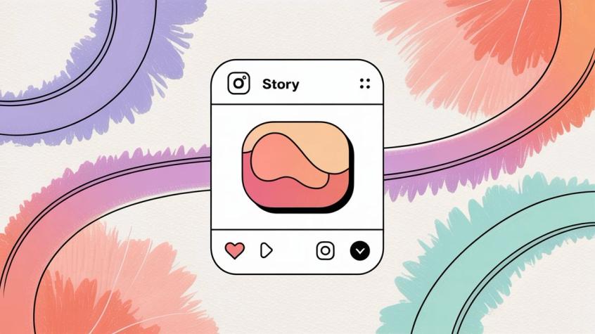 Instagram Story interface showing the share feature and story editor for reposting content