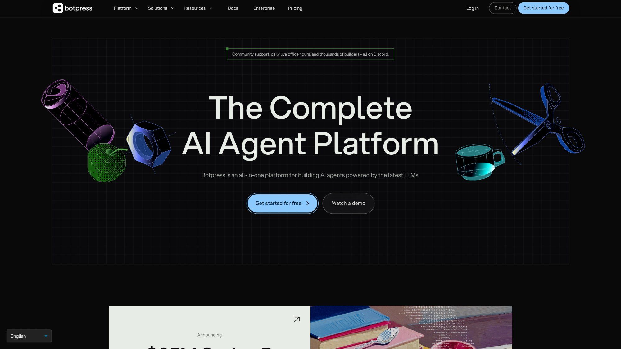Botpress open-core conversational AI platform highlighting customizable bot builder and enterprise-grade features