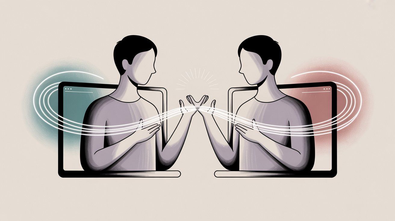 Visualization of connection and conversation through Instagram Direct Messages bringing people together