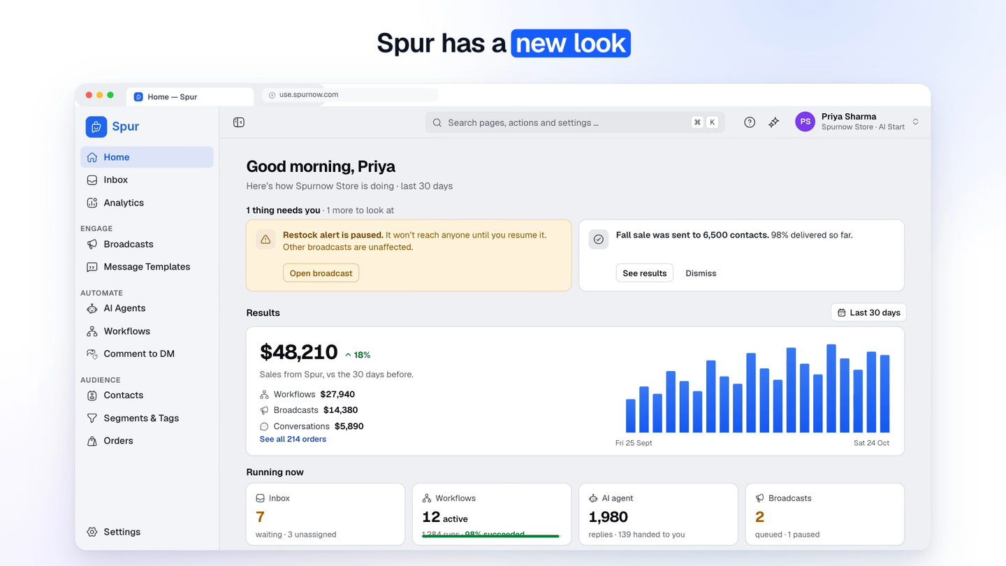 Spur has a new look