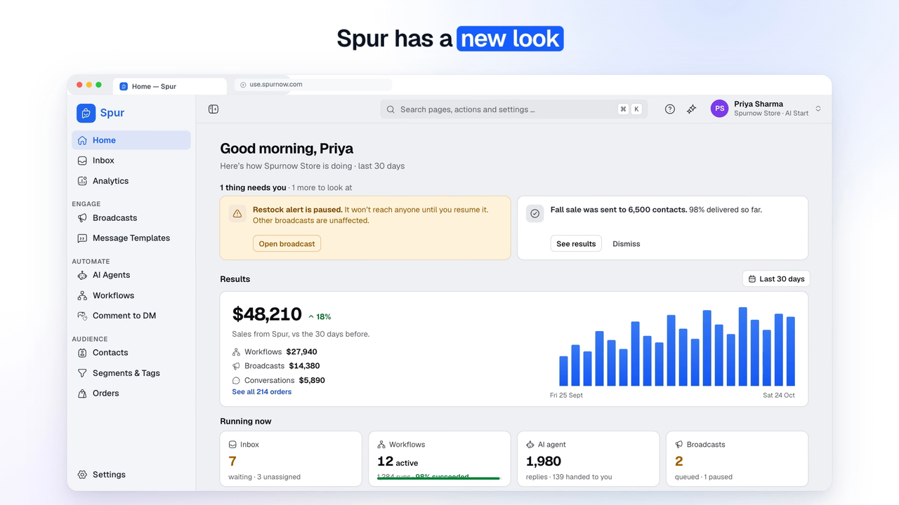 Spur has a new look