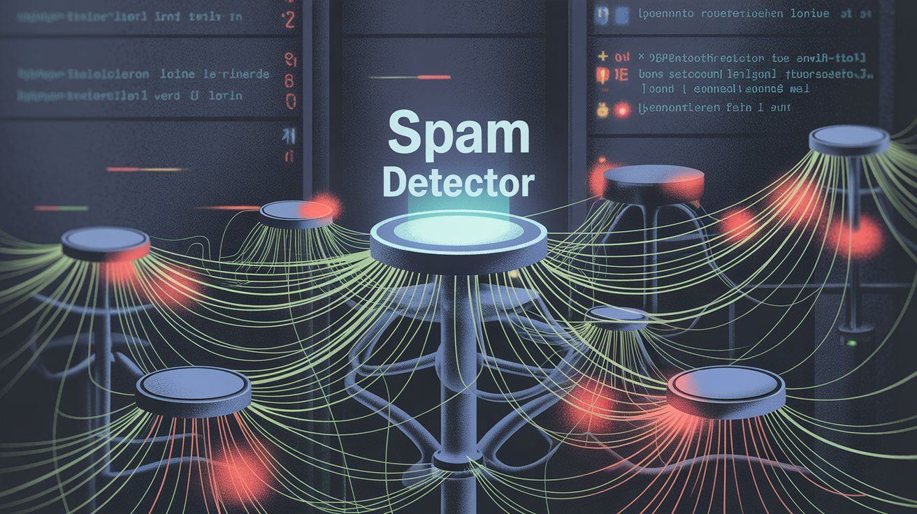AI spam filtering neural network analyzing and categorizing comments automatically