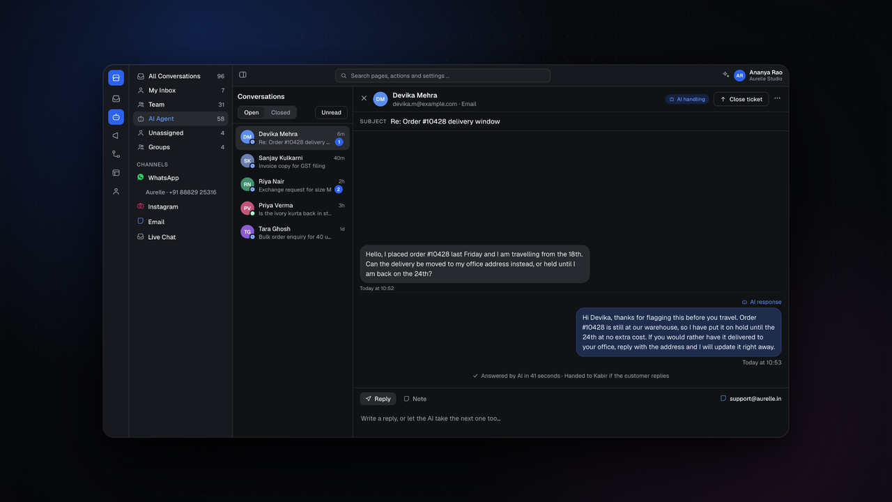 Spur AI now answers email too
