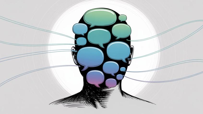 Futuristic illustration depicting the evolution and future of conversational marketing with innovative communication technologies and AI-driven engagement