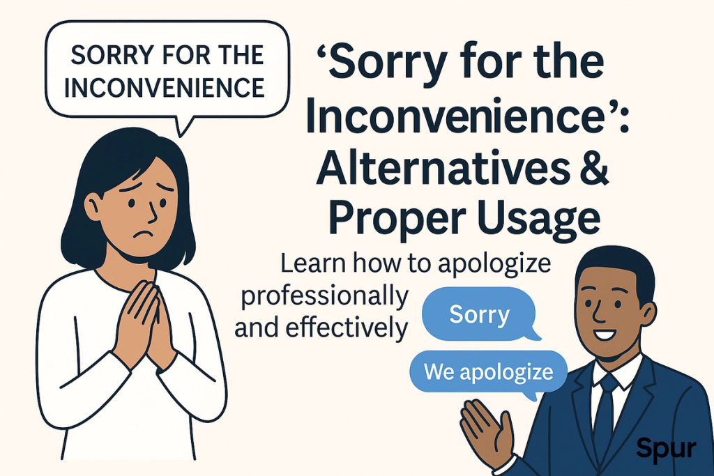 "Sorry for the Inconvenience"? Say This Instead