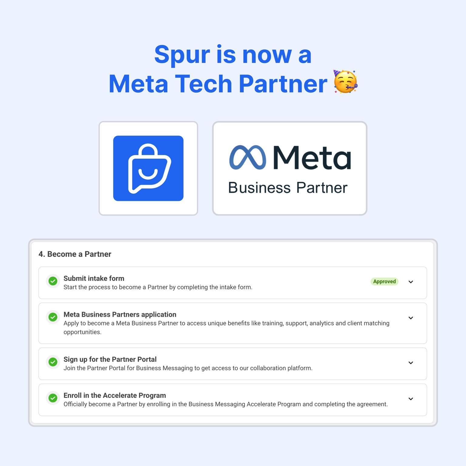 Spur is an official Meta Tech Partner