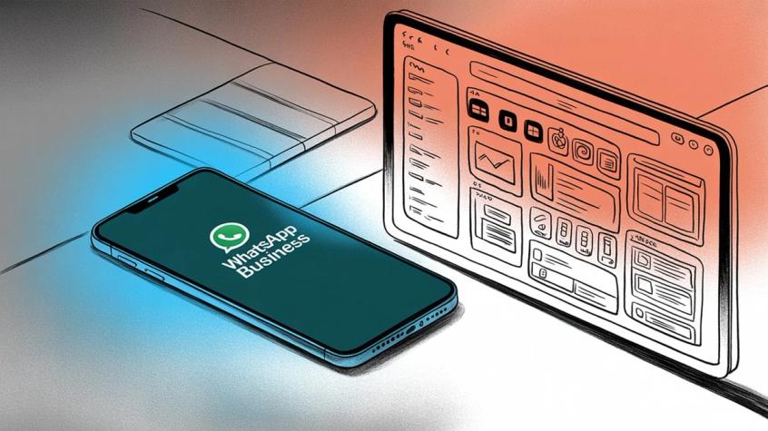 WhatsApp Business App on mobile phone versus professional multi-device API platform