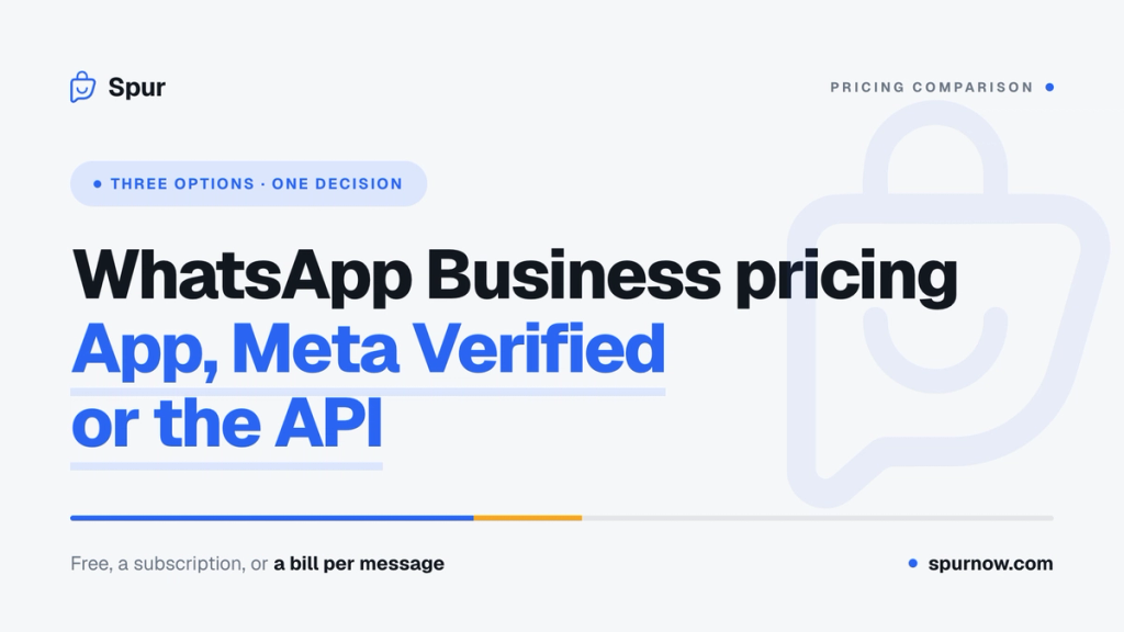 WhatsApp Business Pricing: App vs Meta Verified vs API
