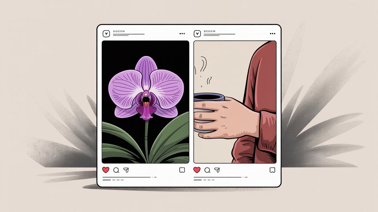 Instagram content quality comparison showing professional high-quality post versus amateur low-quality content