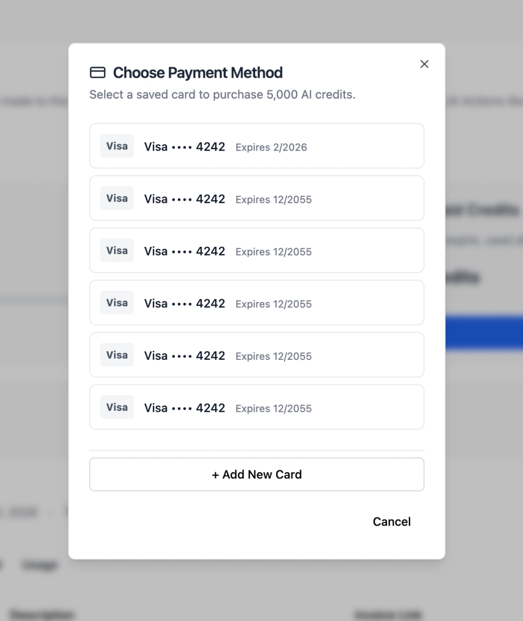 Pay with Saved Cards — No More Manual Checkout