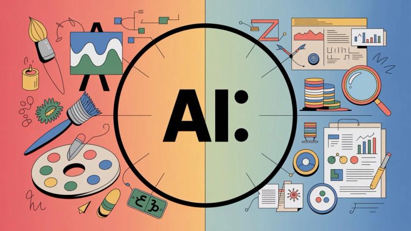 AI comparison showing creative capabilities versus analytical strengths