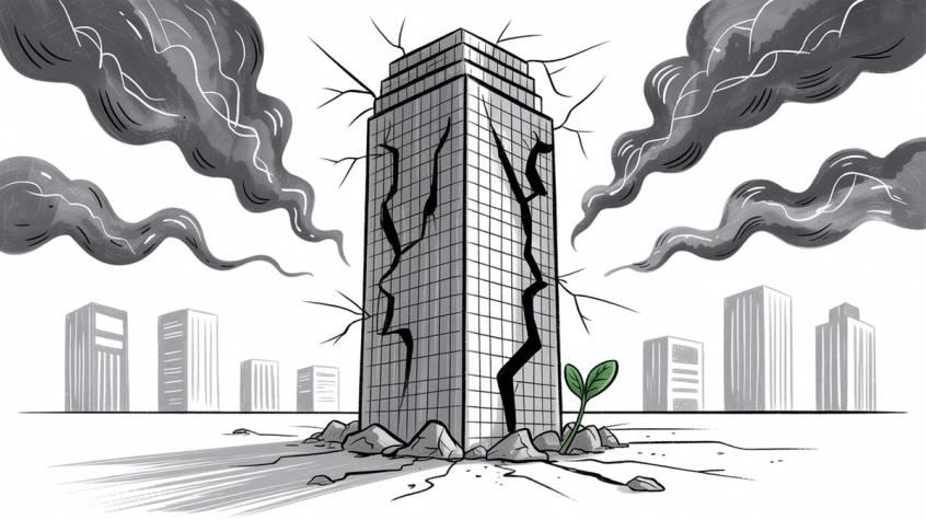 Business failure analysis showing common patterns of companies that missed indirect competitive threats while focusing solely on direct rivals