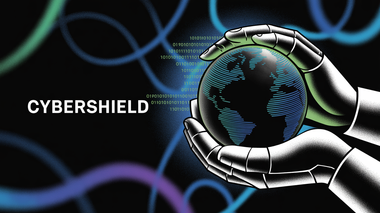 Cybersecurity protection concept showing secure data handling and business protection measures