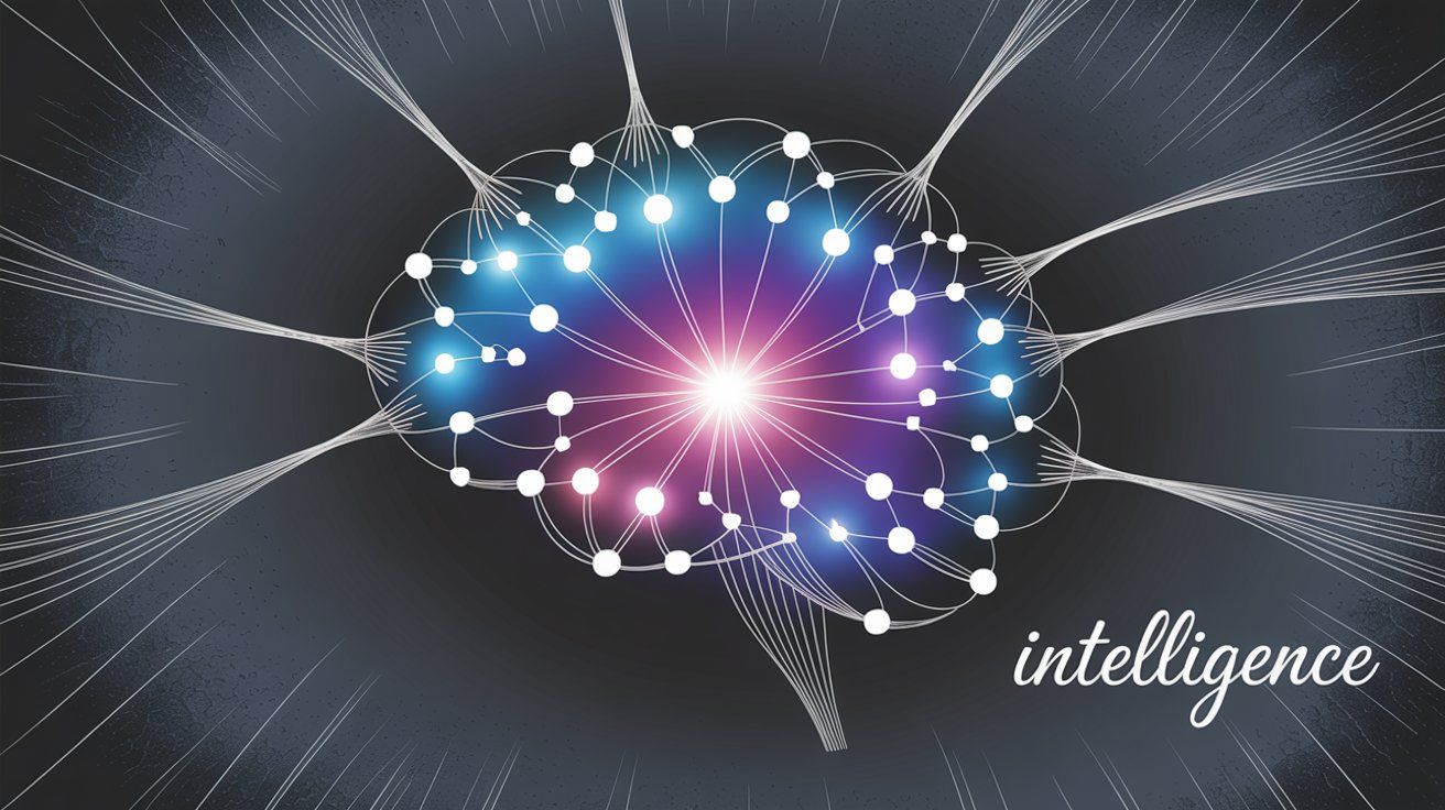 AI neural network intelligence showing sophisticated reasoning capabilities and artificial intelligence processing